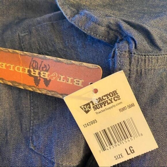 Bit n Bridle - Jean western cowgirl shirt large - Picture 4 of 8